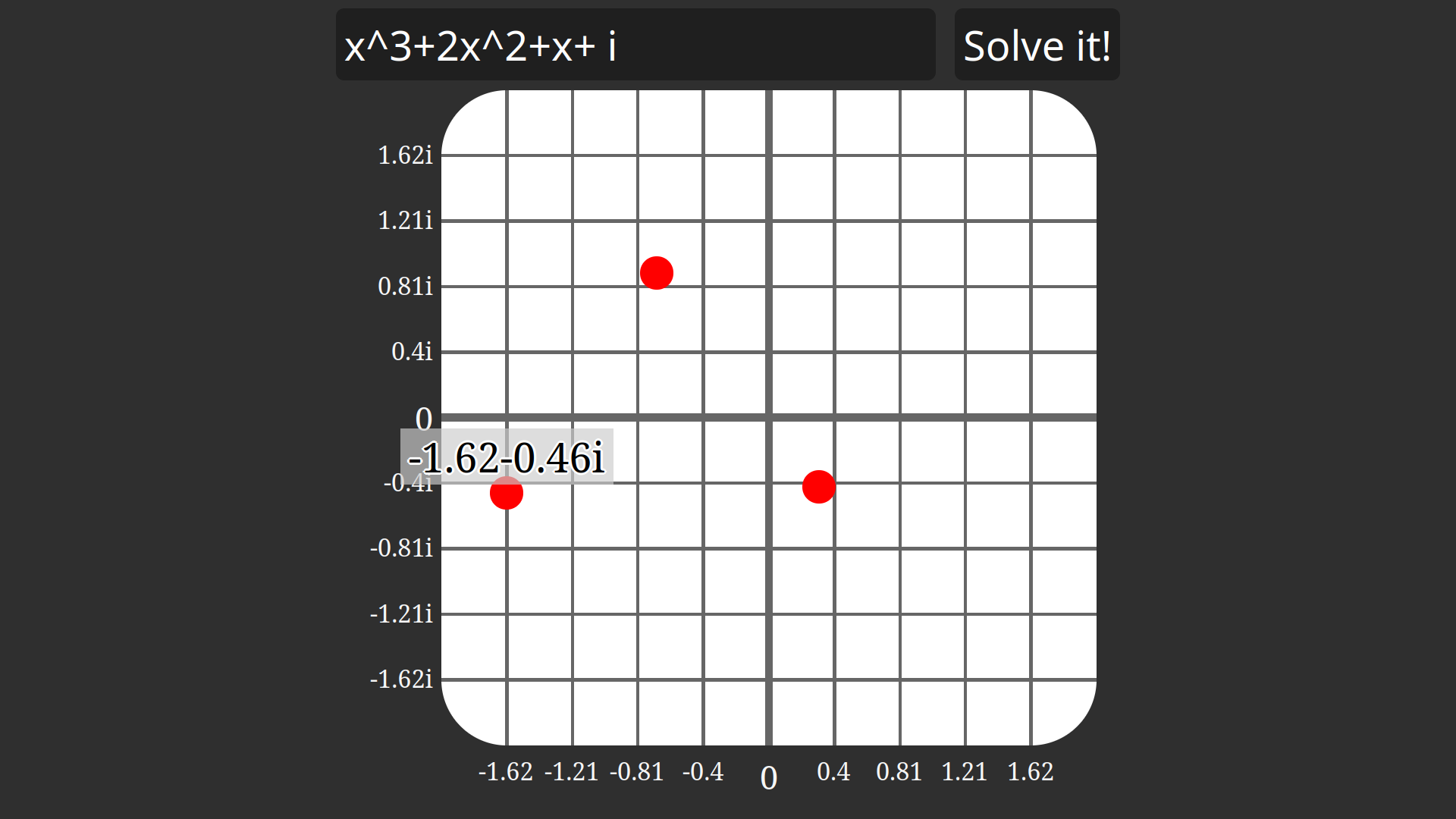 Screenshot of the 'PolySolver' rust project